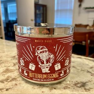 Bath and Body Works Butter Rum Eggnog Candle New